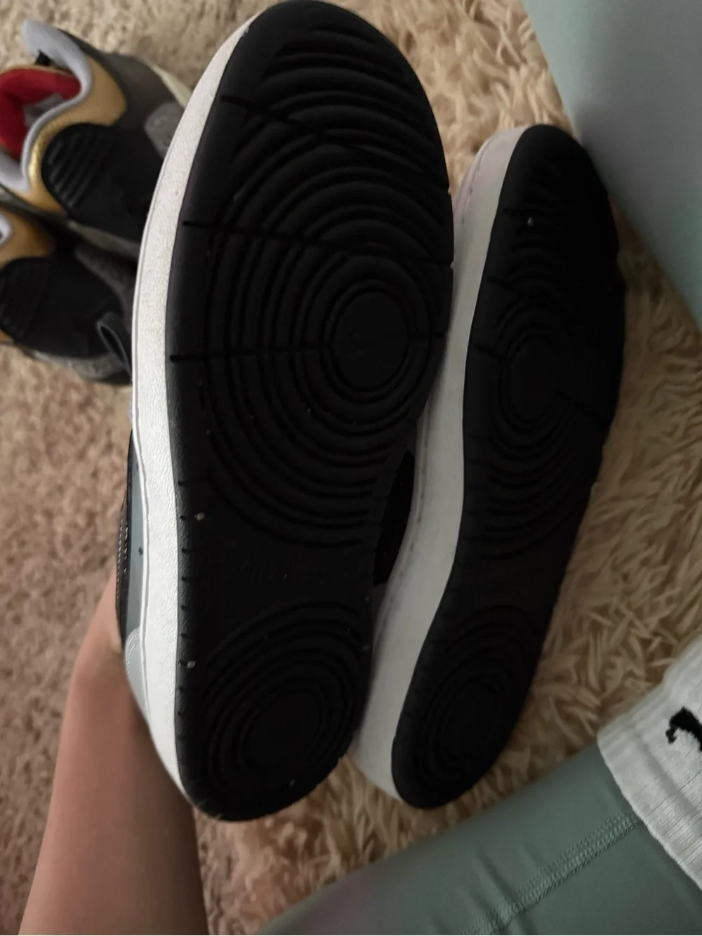 Nike Low-Top Sneakers in Black and Gray